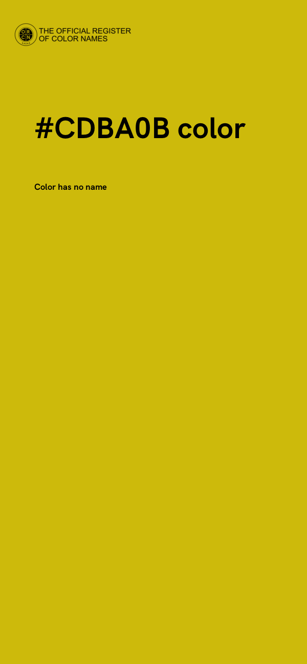 #CDBA0B color image