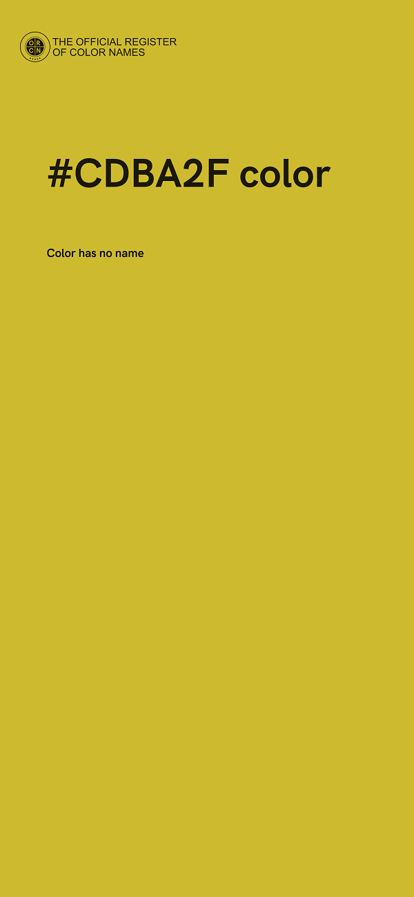 #CDBA2F color image