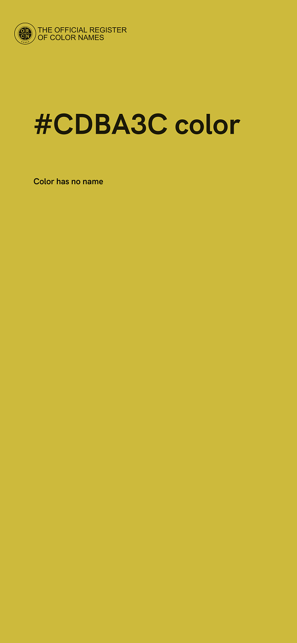 #CDBA3C color image