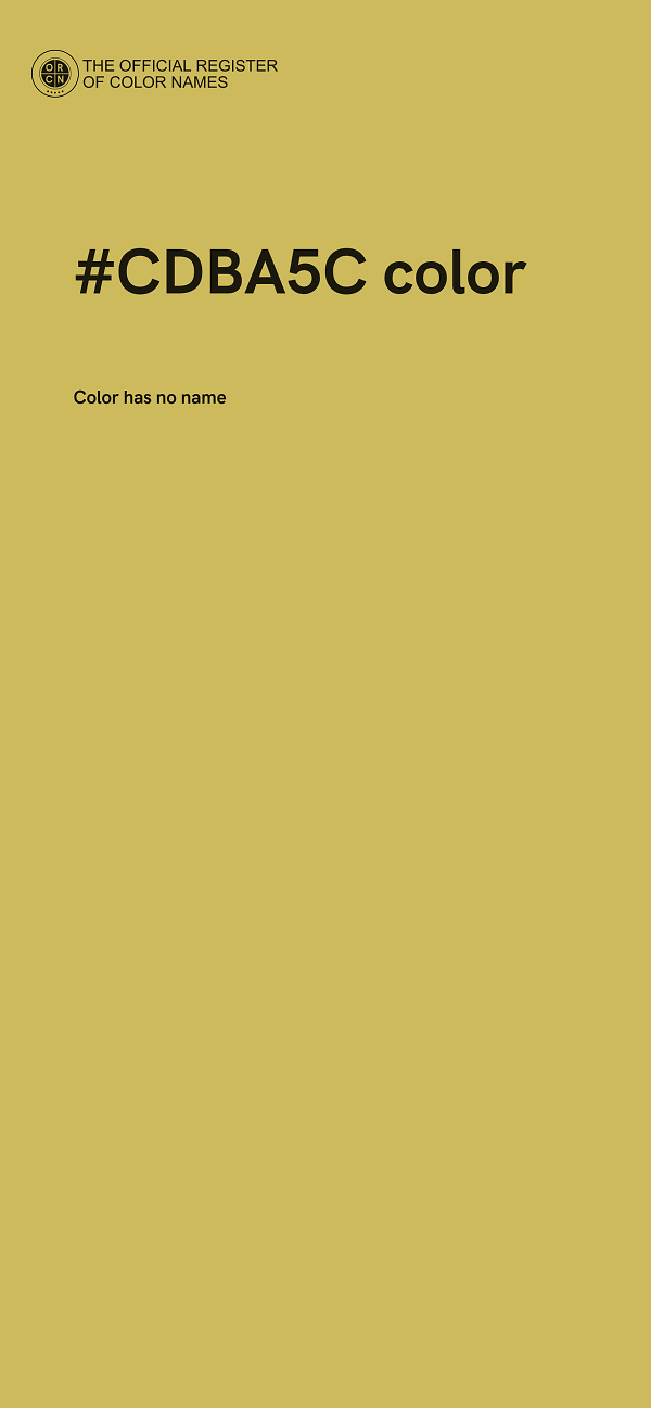 #CDBA5C color image
