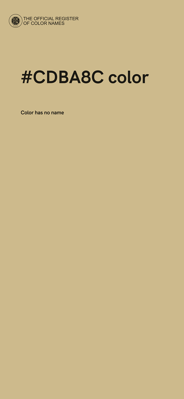 #CDBA8C color image