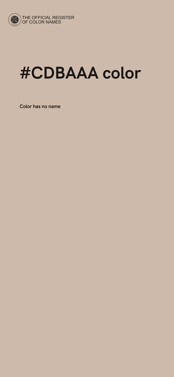 #CDBAAA color image