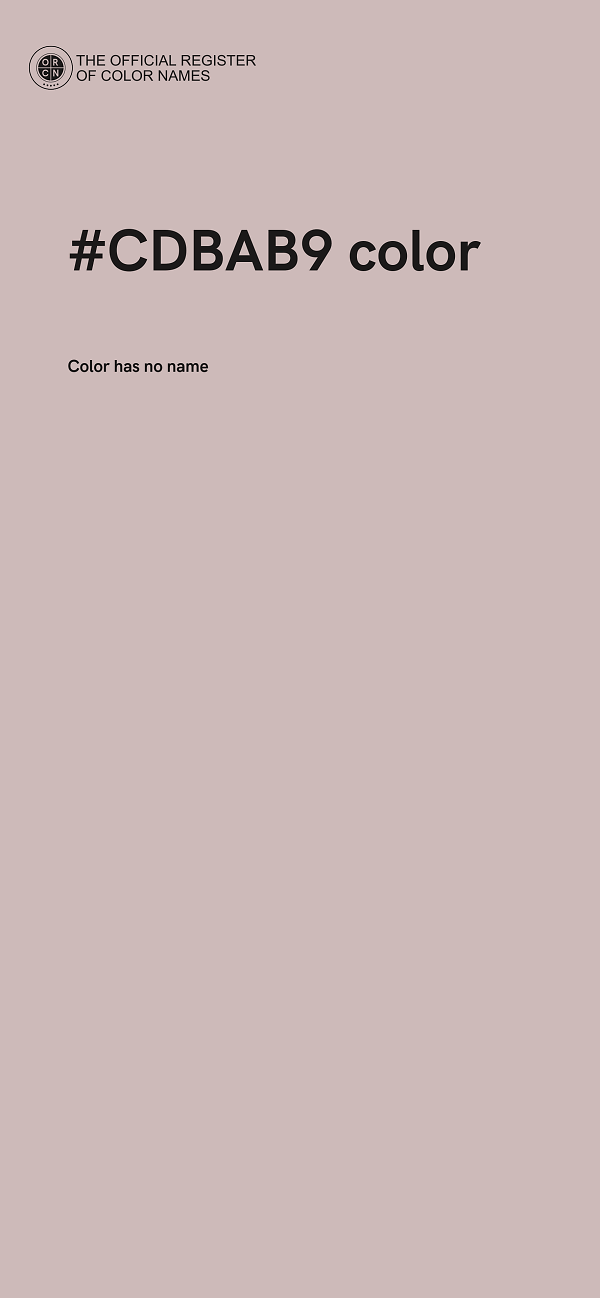 #CDBAB9 color image