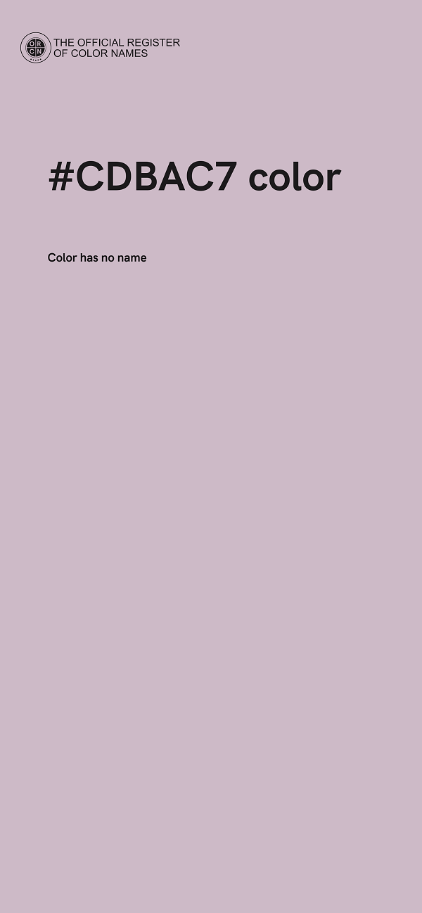 #CDBAC7 color image