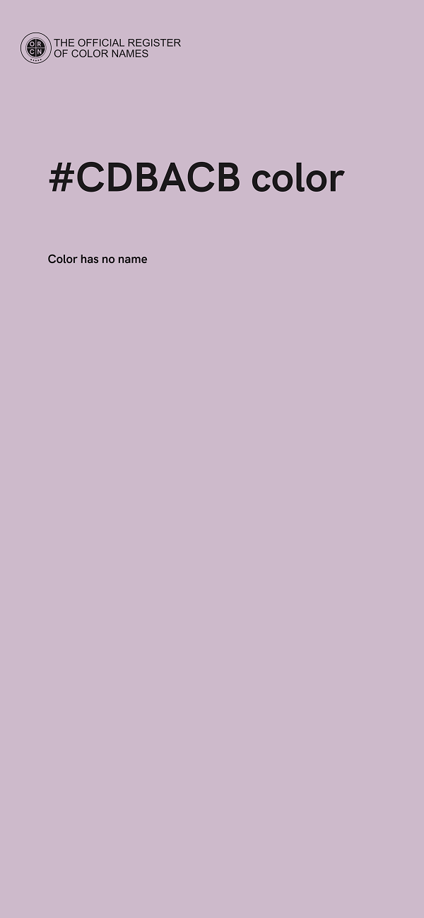 #CDBACB color image