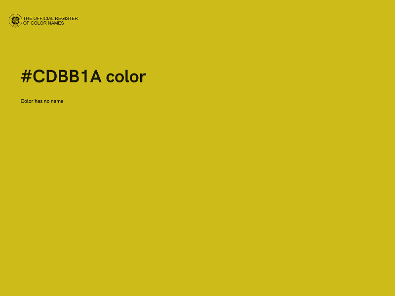 #CDBB1A color image