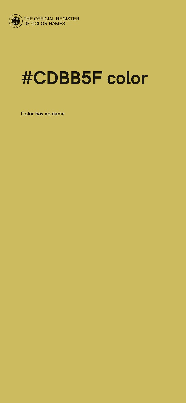 #CDBB5F color image