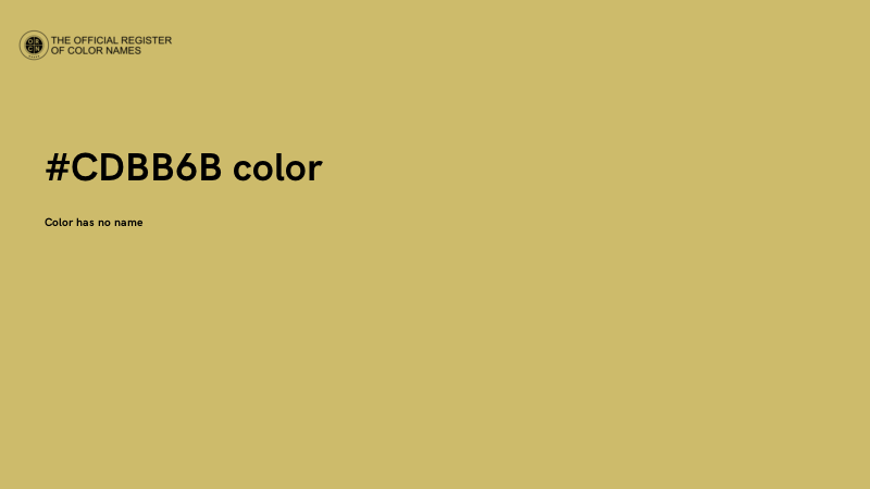 #CDBB6B color image