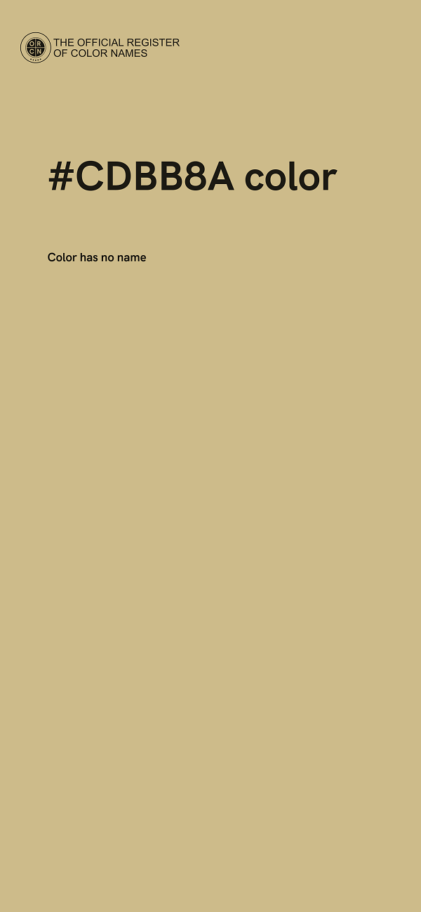 #CDBB8A color image