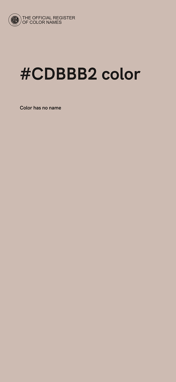 #CDBBB2 color image