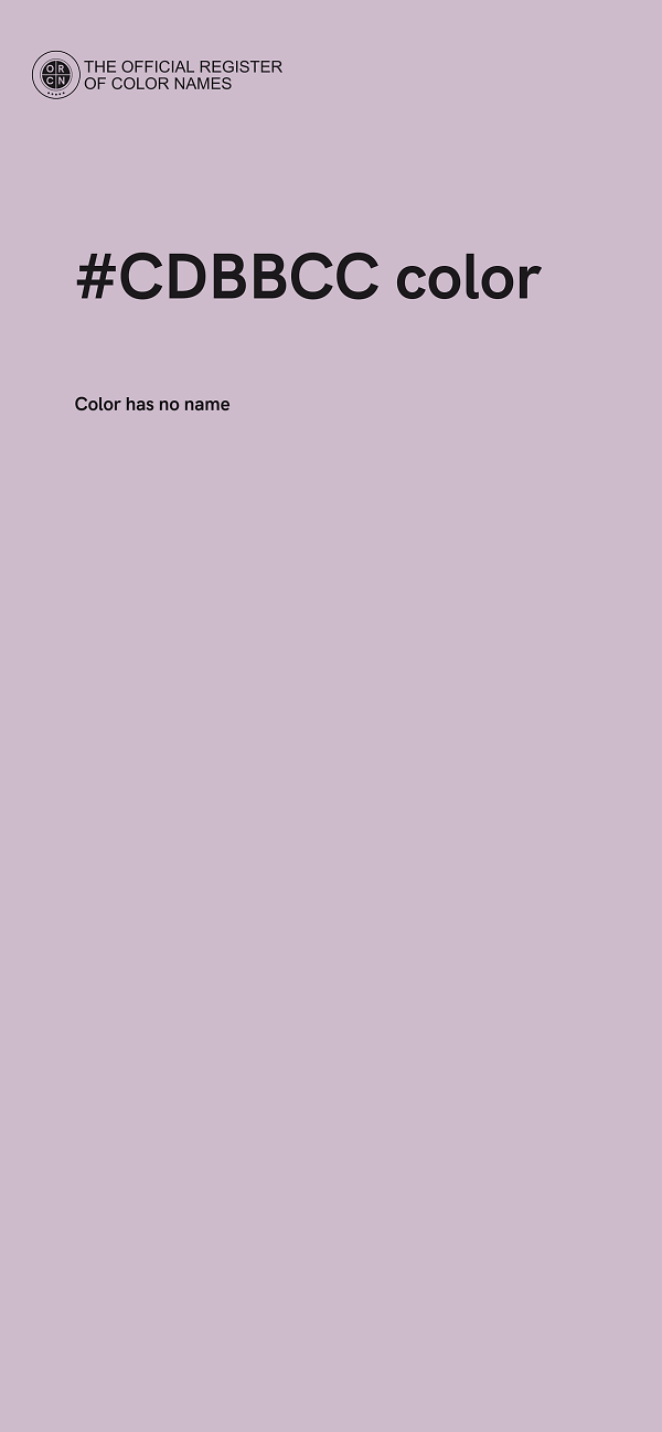 #CDBBCC color image