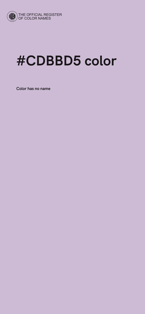 #CDBBD5 color image