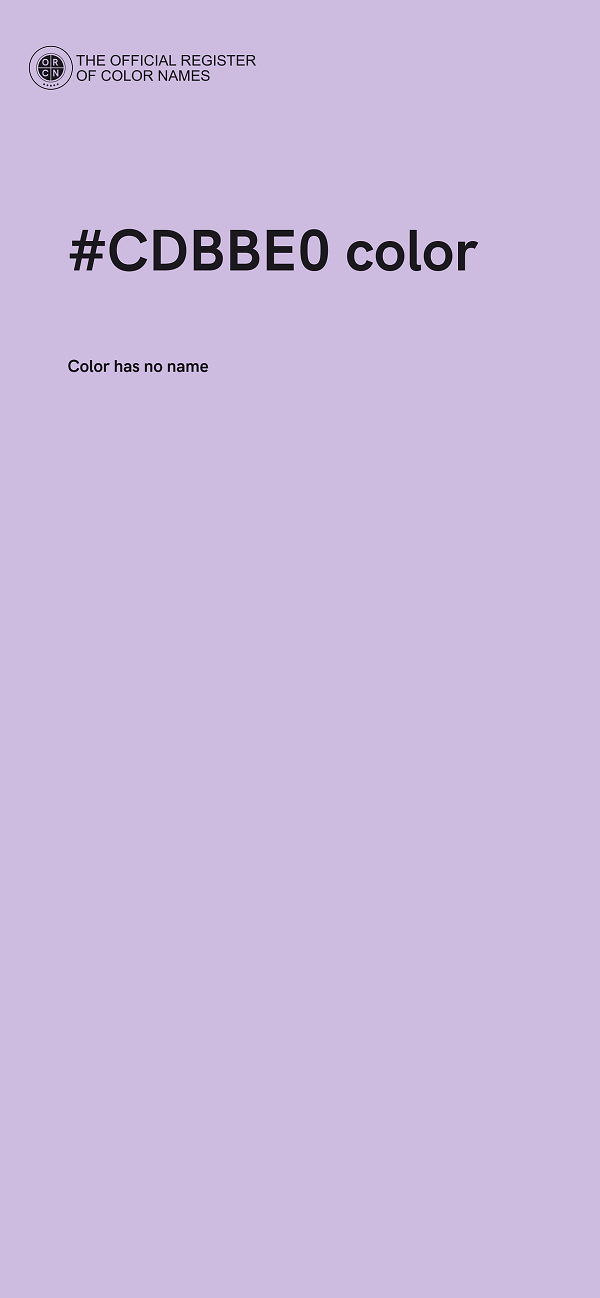#CDBBE0 color image