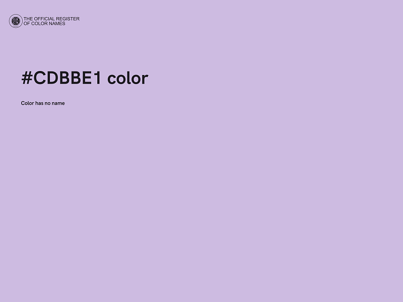 #CDBBE1 color image