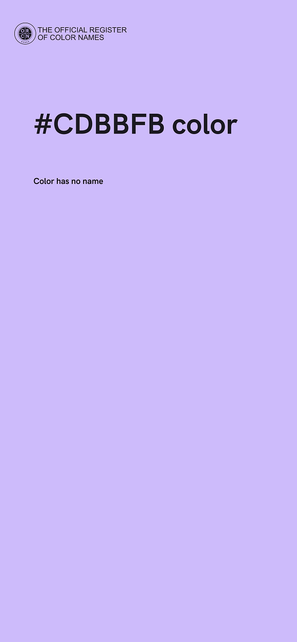 #CDBBFB color image