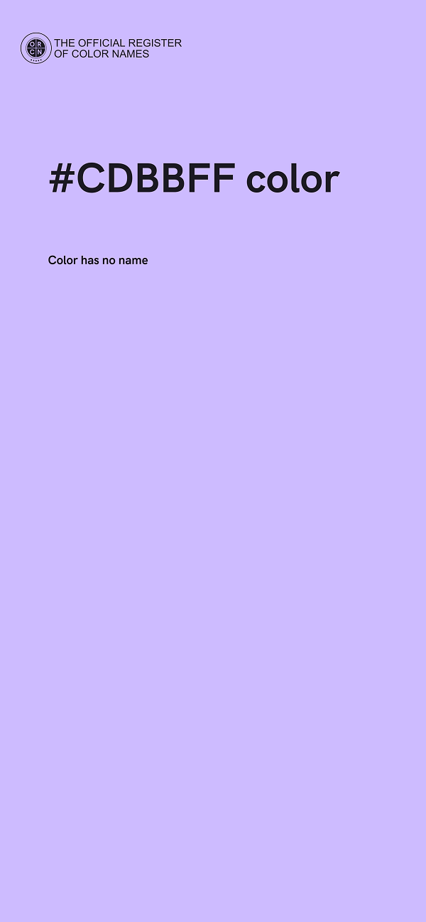 #CDBBFF color image
