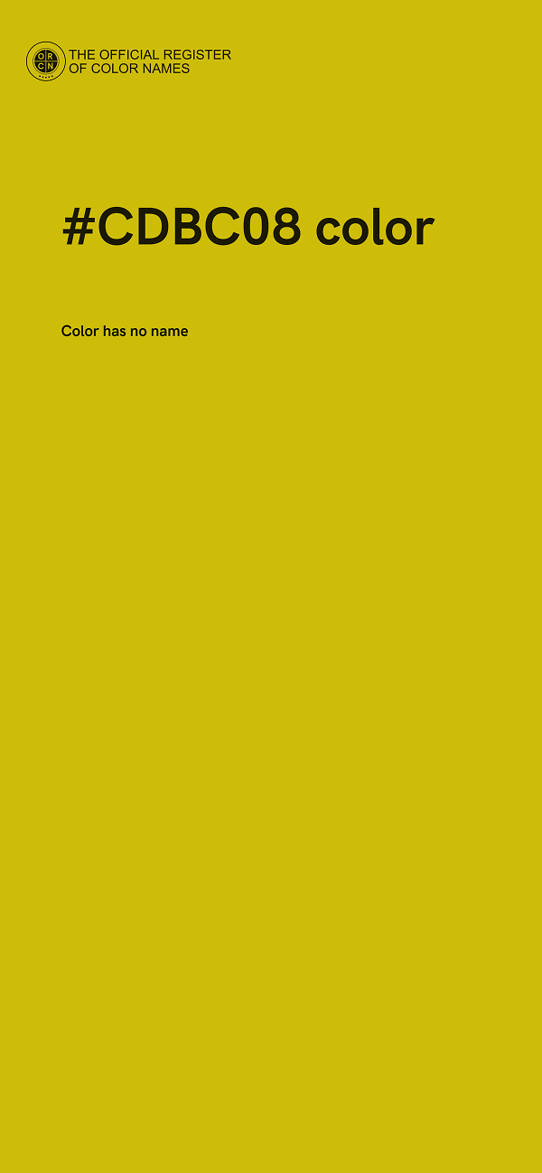 #CDBC08 color image