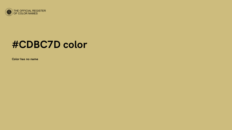#CDBC7D color image