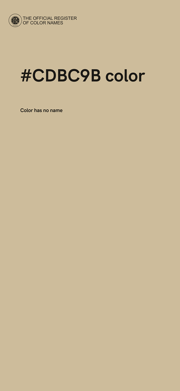 #CDBC9B color image