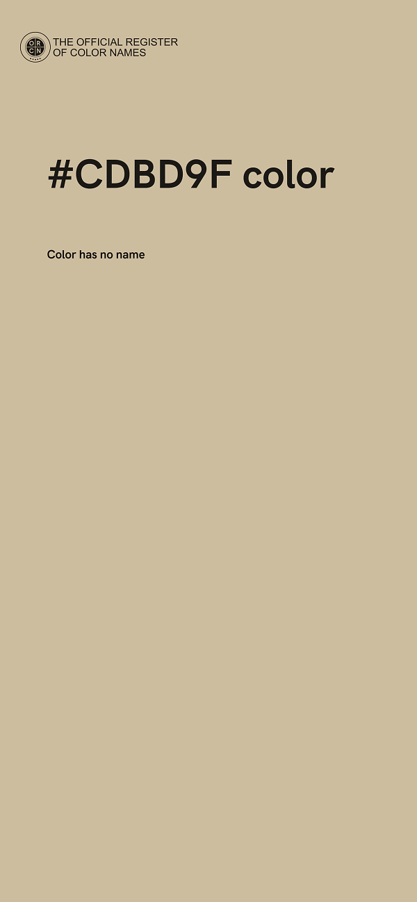 #CDBD9F color image