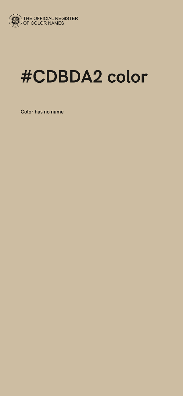 #CDBDA2 color image