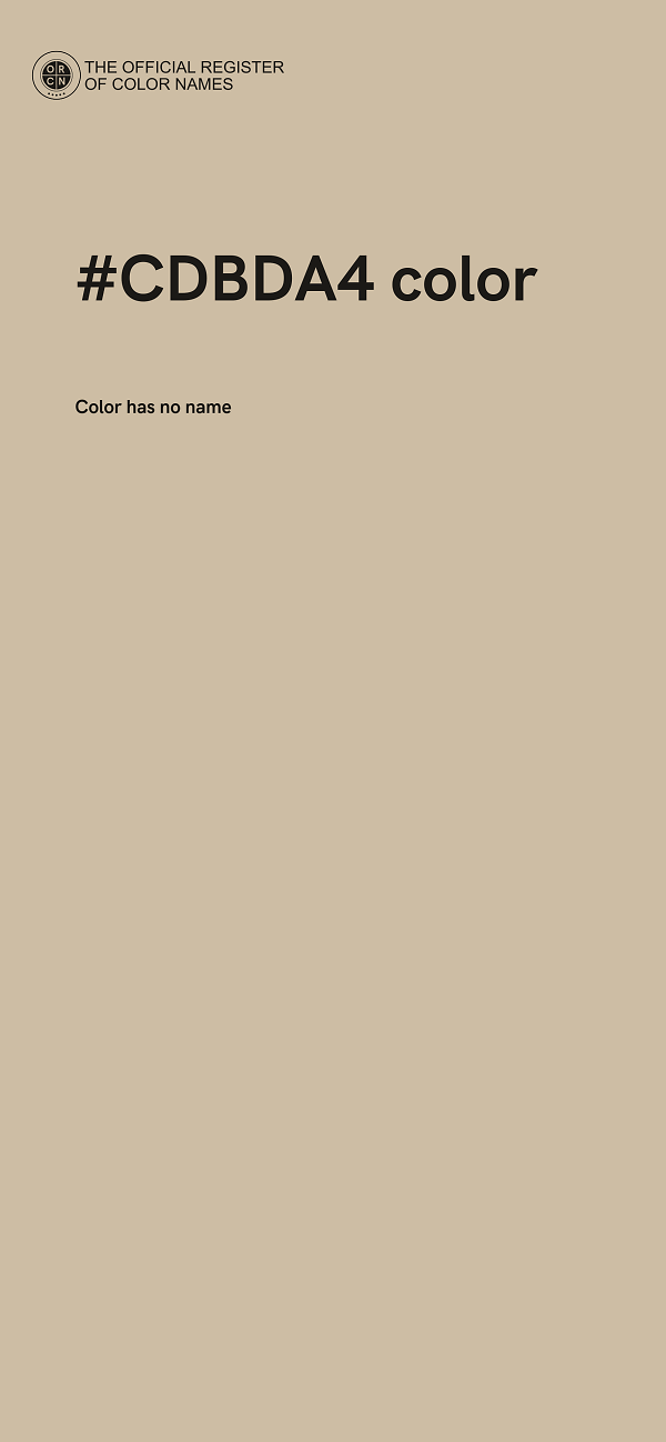#CDBDA4 color image