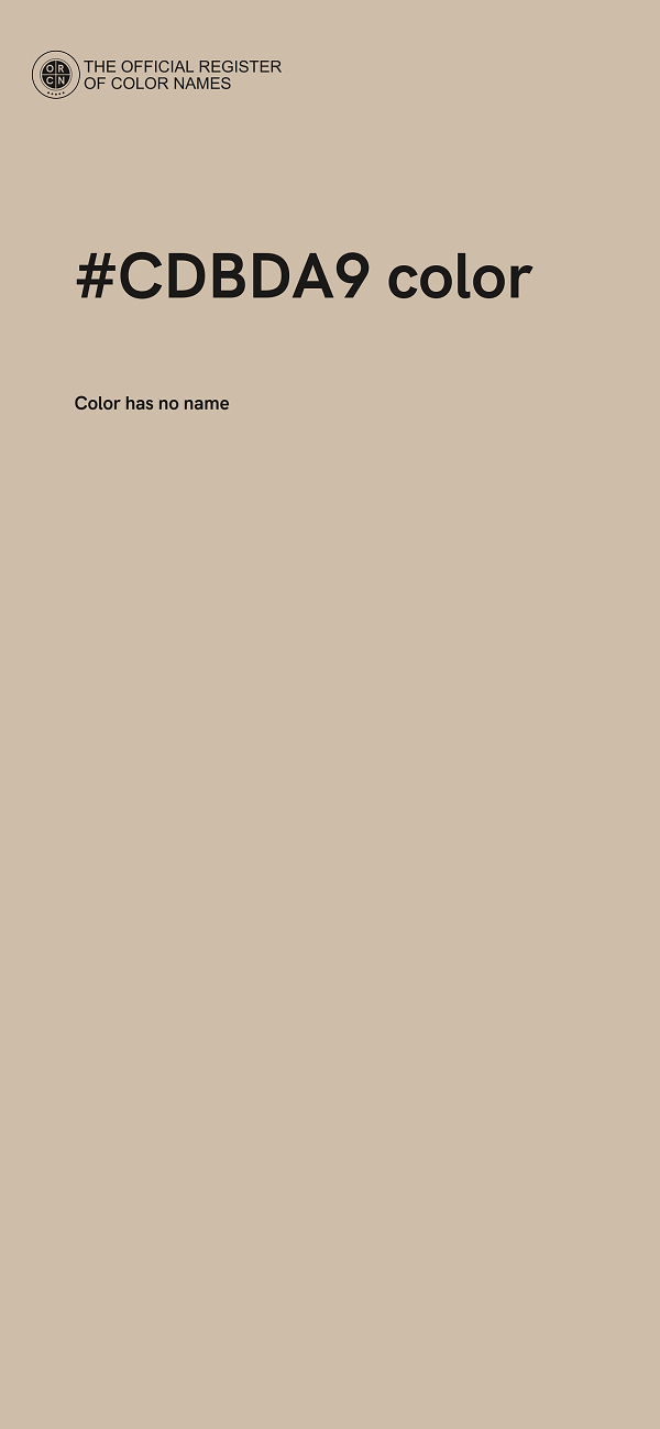 #CDBDA9 color image