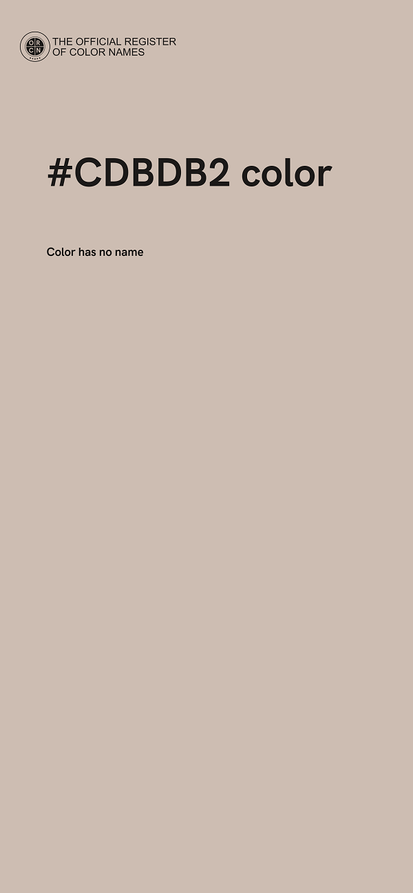 #CDBDB2 color image