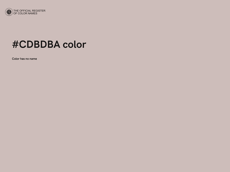 #CDBDBA color image