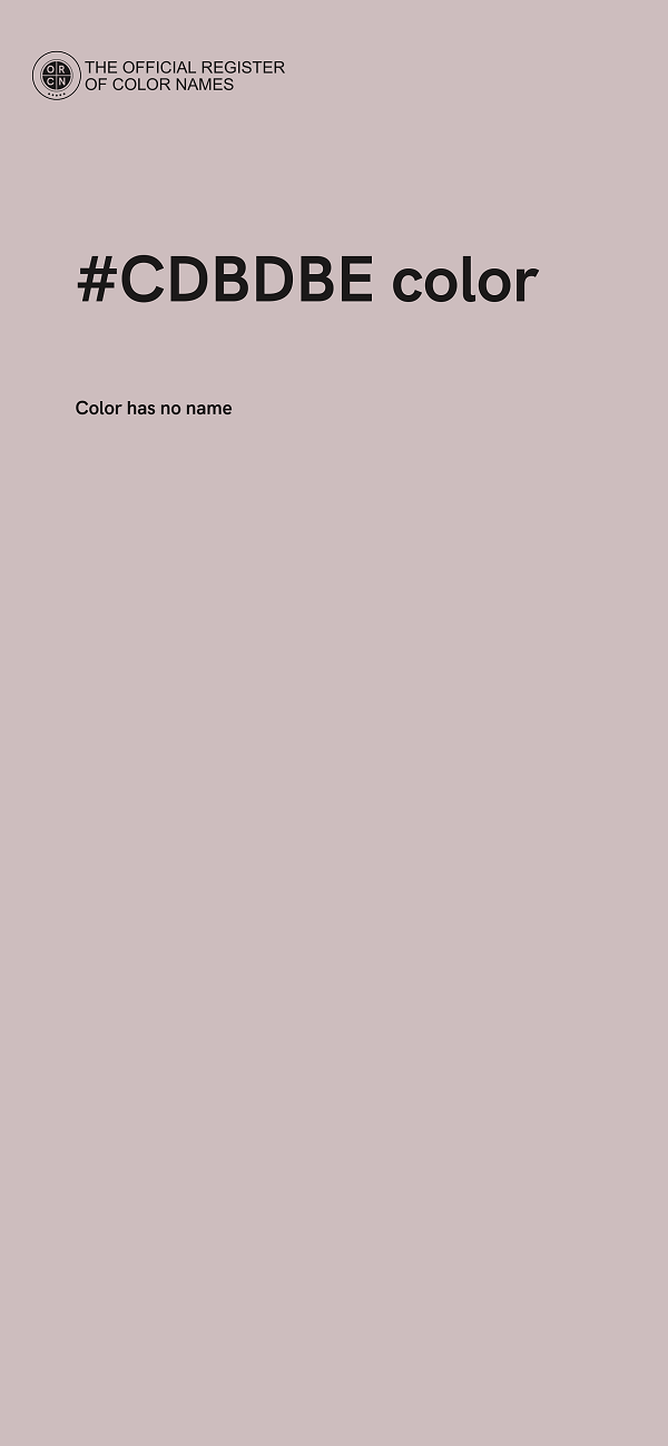 #CDBDBE color image