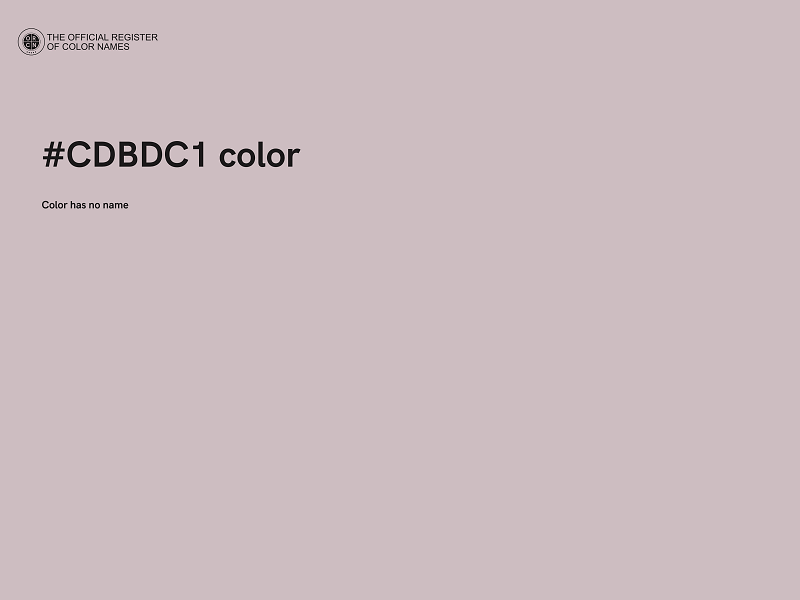 #CDBDC1 color image