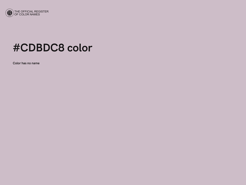 #CDBDC8 color image