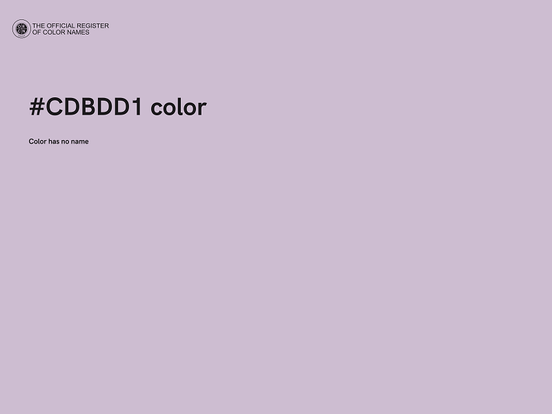 #CDBDD1 color image