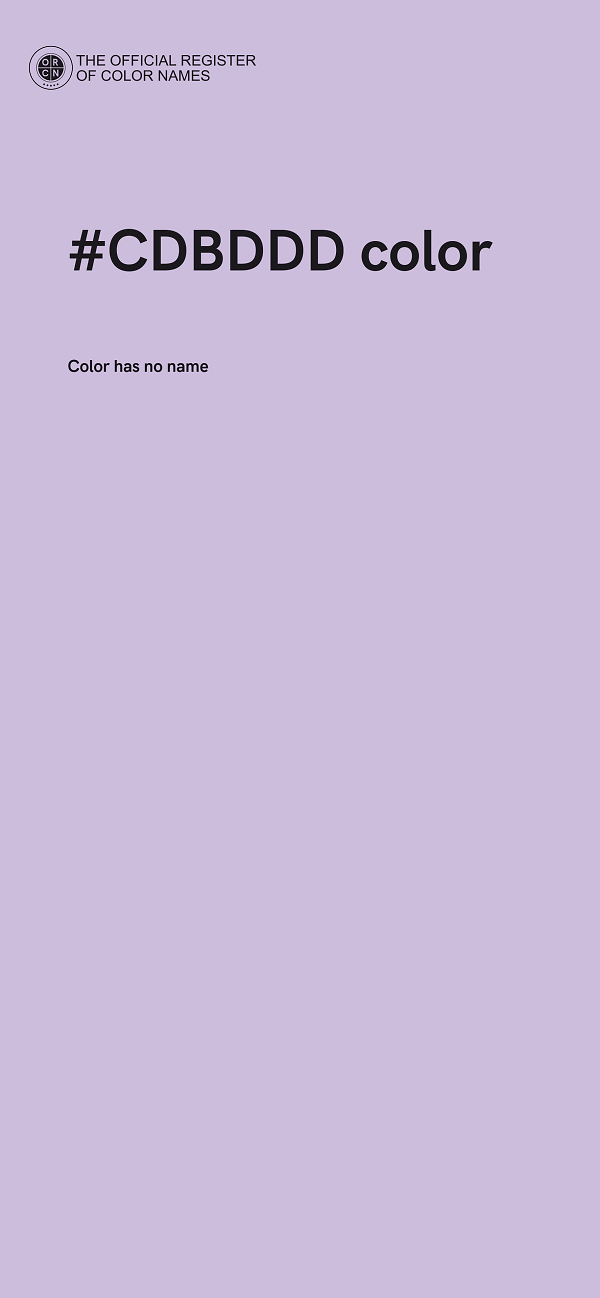 #CDBDDD color image