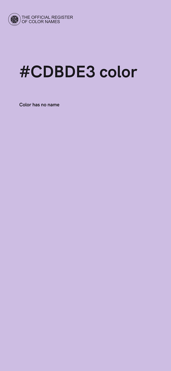 #CDBDE3 color image
