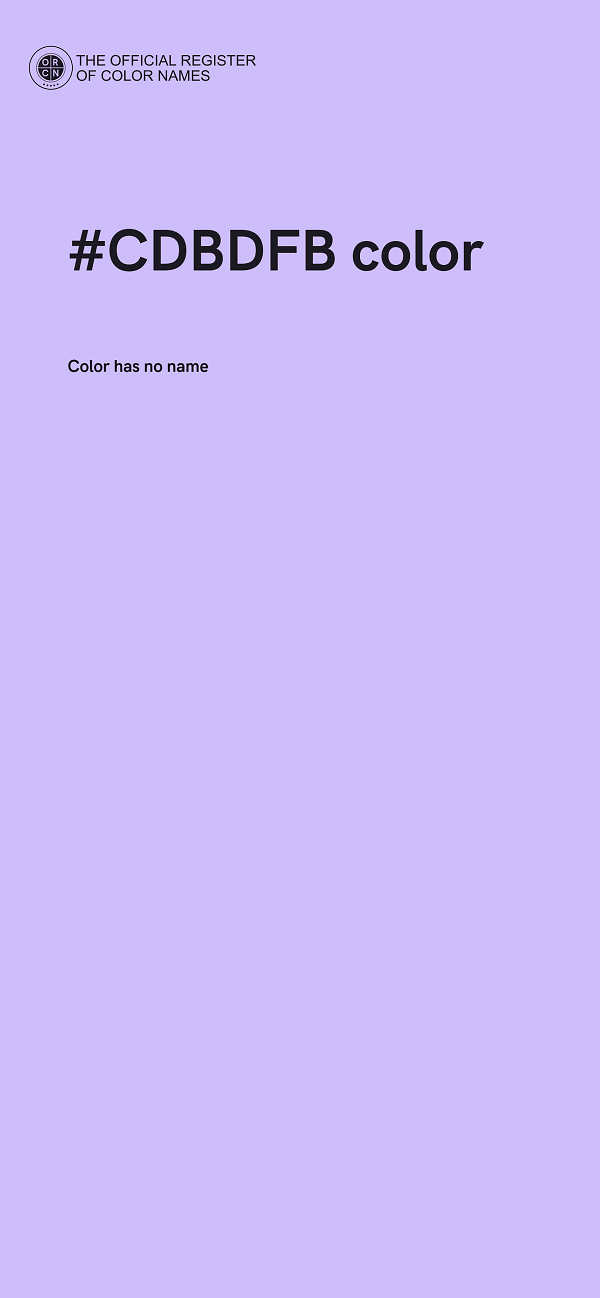 #CDBDFB color image
