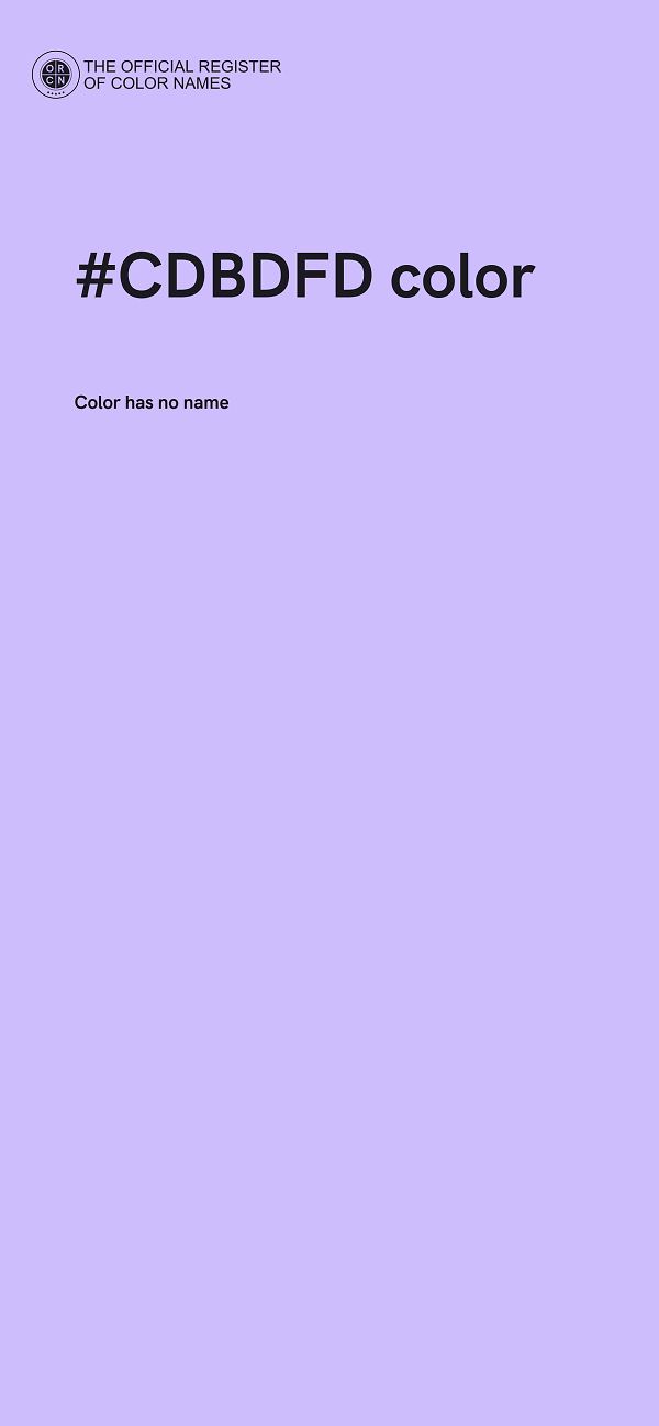 #CDBDFD color image