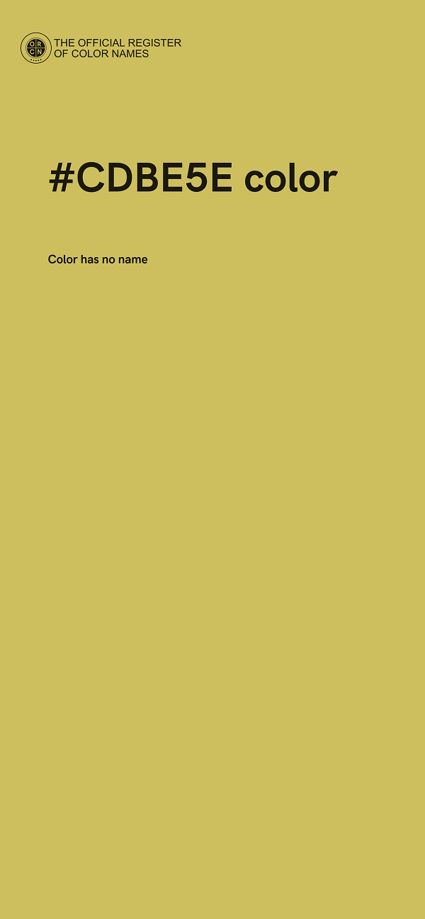#CDBE5E color image