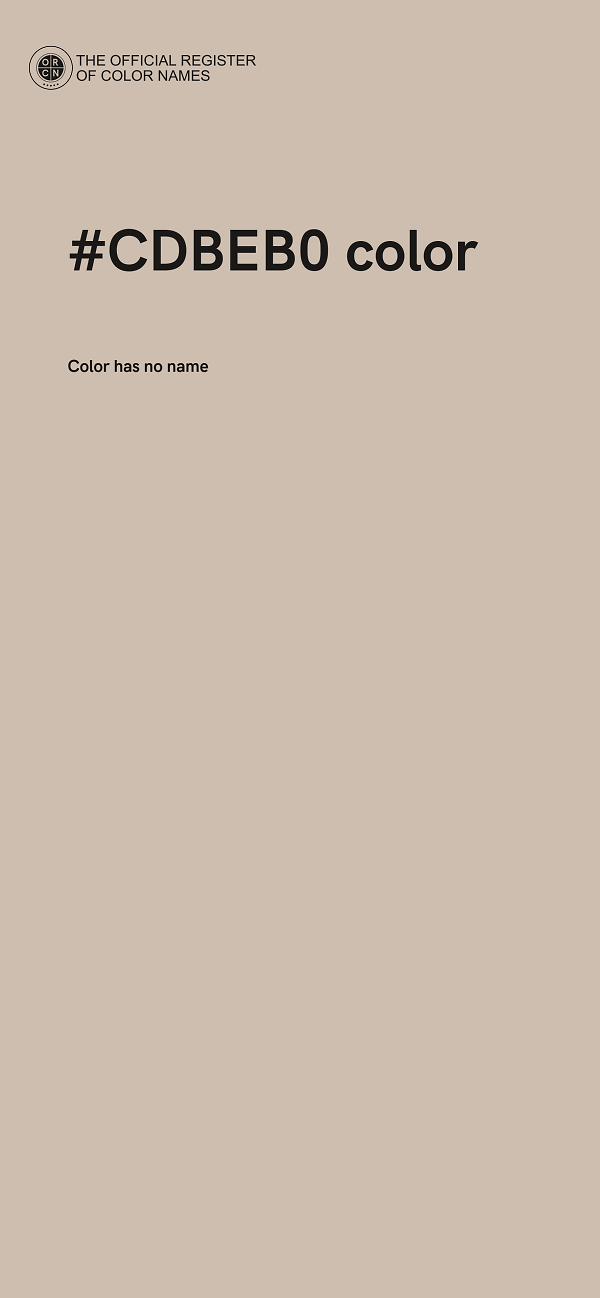 #CDBEB0 color image
