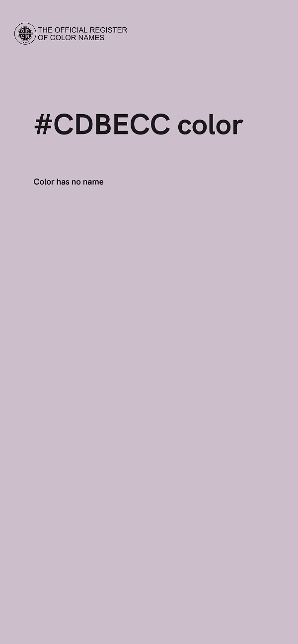 #CDBECC color image