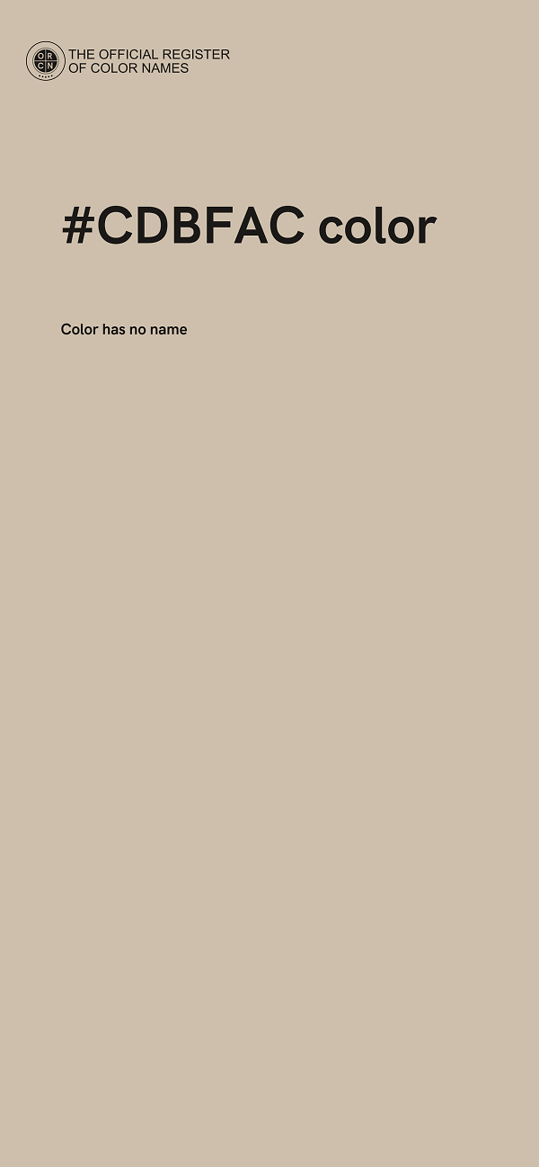 #CDBFAC color image