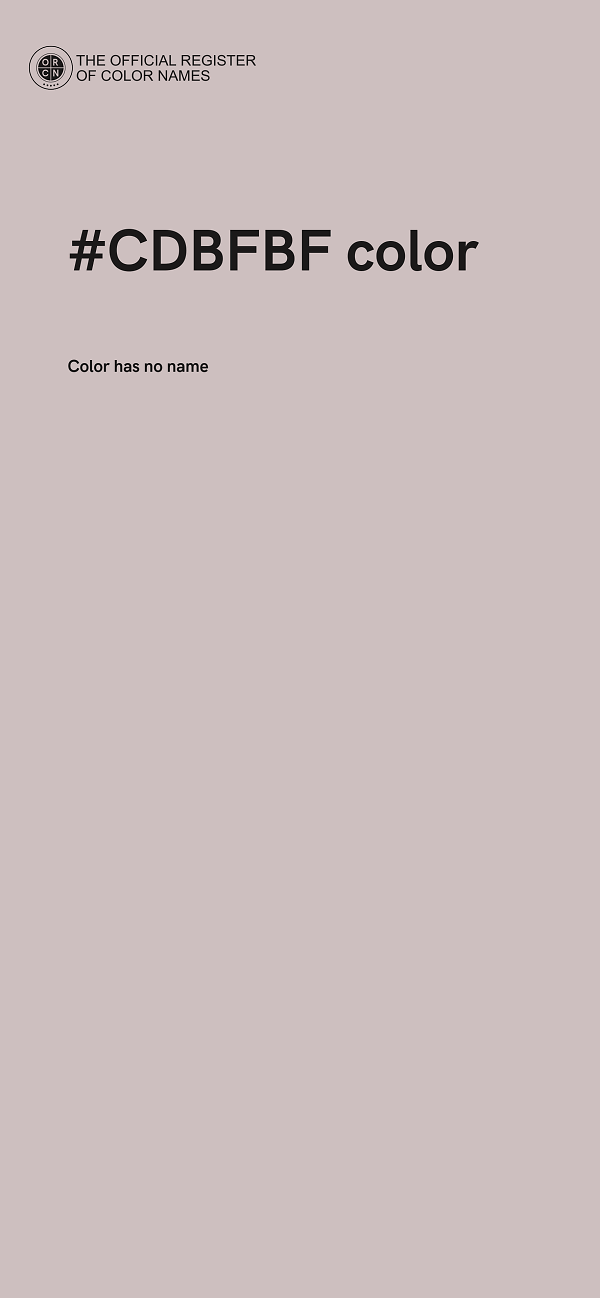 #CDBFBF color image