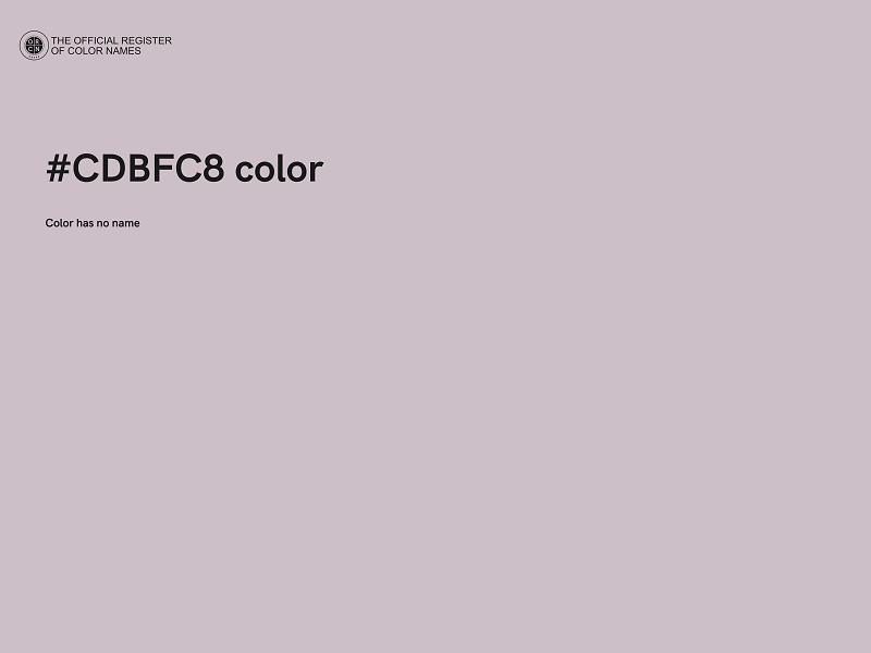 #CDBFC8 color image