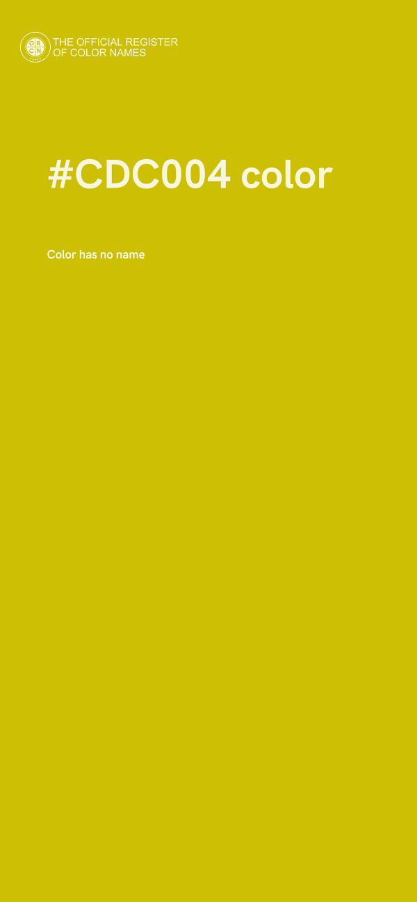#CDC004 color image