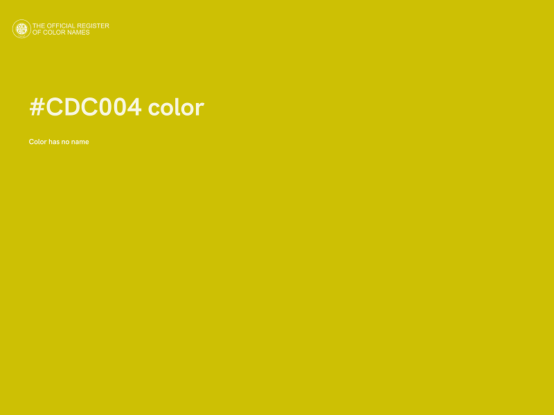 #CDC004 color image