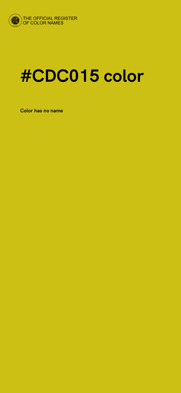 #CDC015 color image