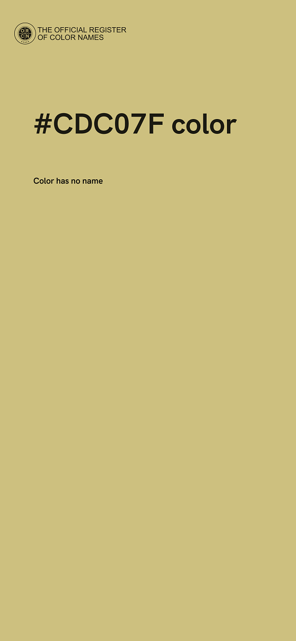 #CDC07F color image
