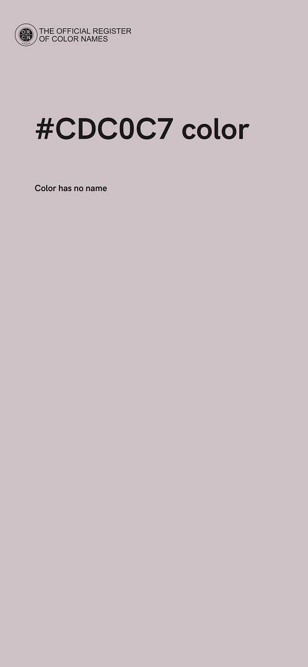 #CDC0C7 color image