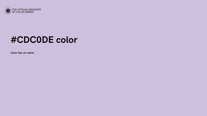 #CDC0DE color image