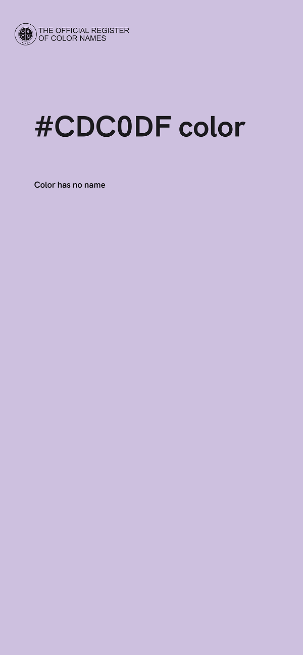 #CDC0DF color image